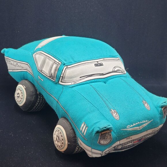 Vintage Dreamwheels Chevy Bel Air Car Plush Pillow Stuffed Toy Blue 1985 - Picture 2 of 16